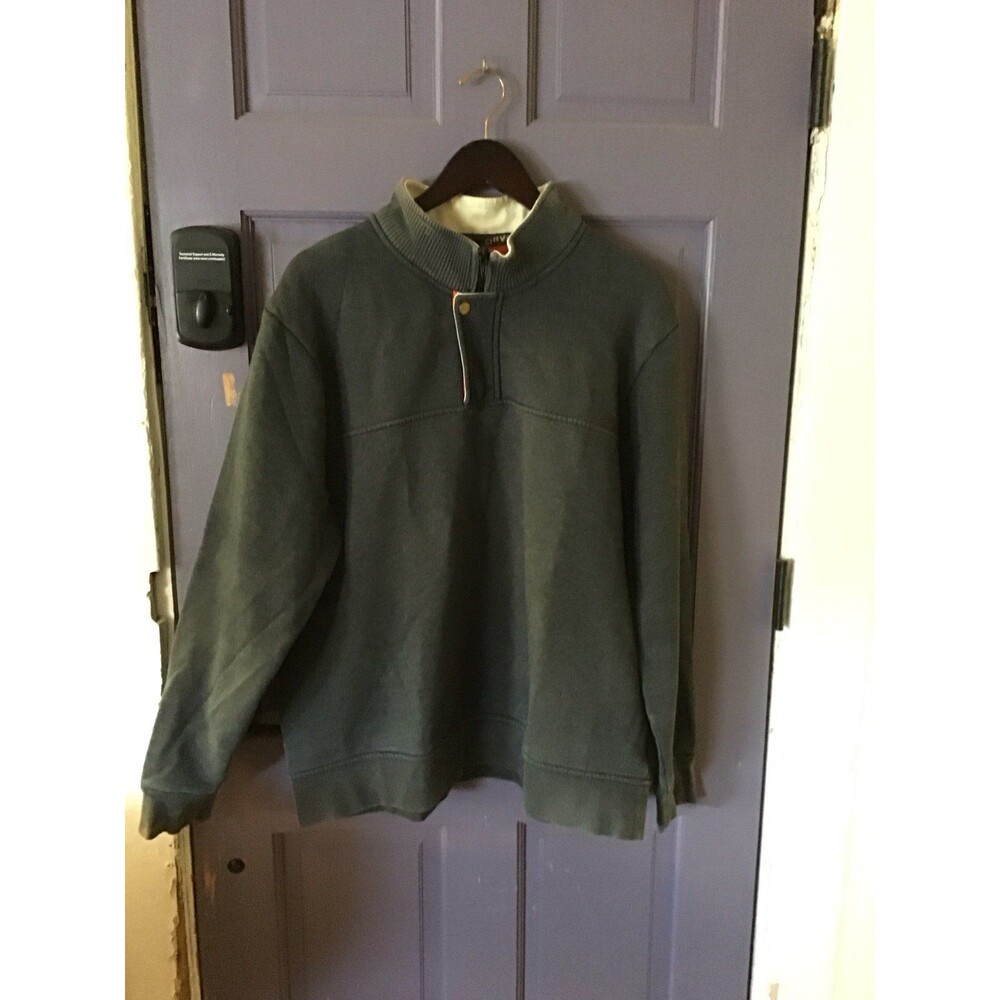 Orvis men’s gray pullover half zip